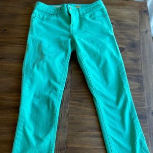Pilcro Mint Colored Jeans
